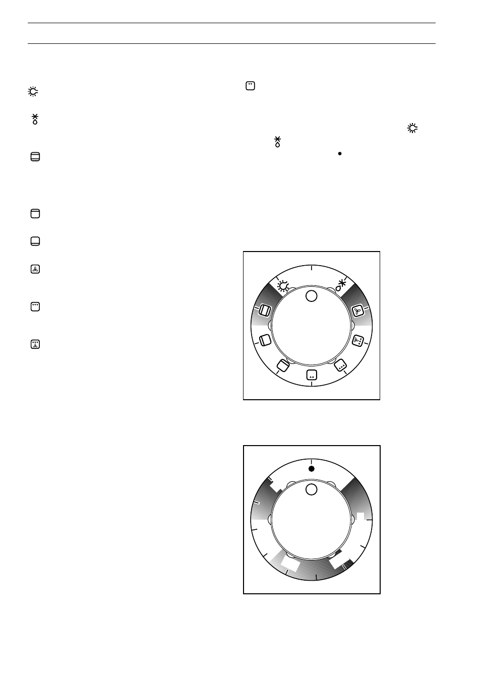 Controls (upper oven) | Zanussi ZDA 55 User Manual | Page 10 / 21