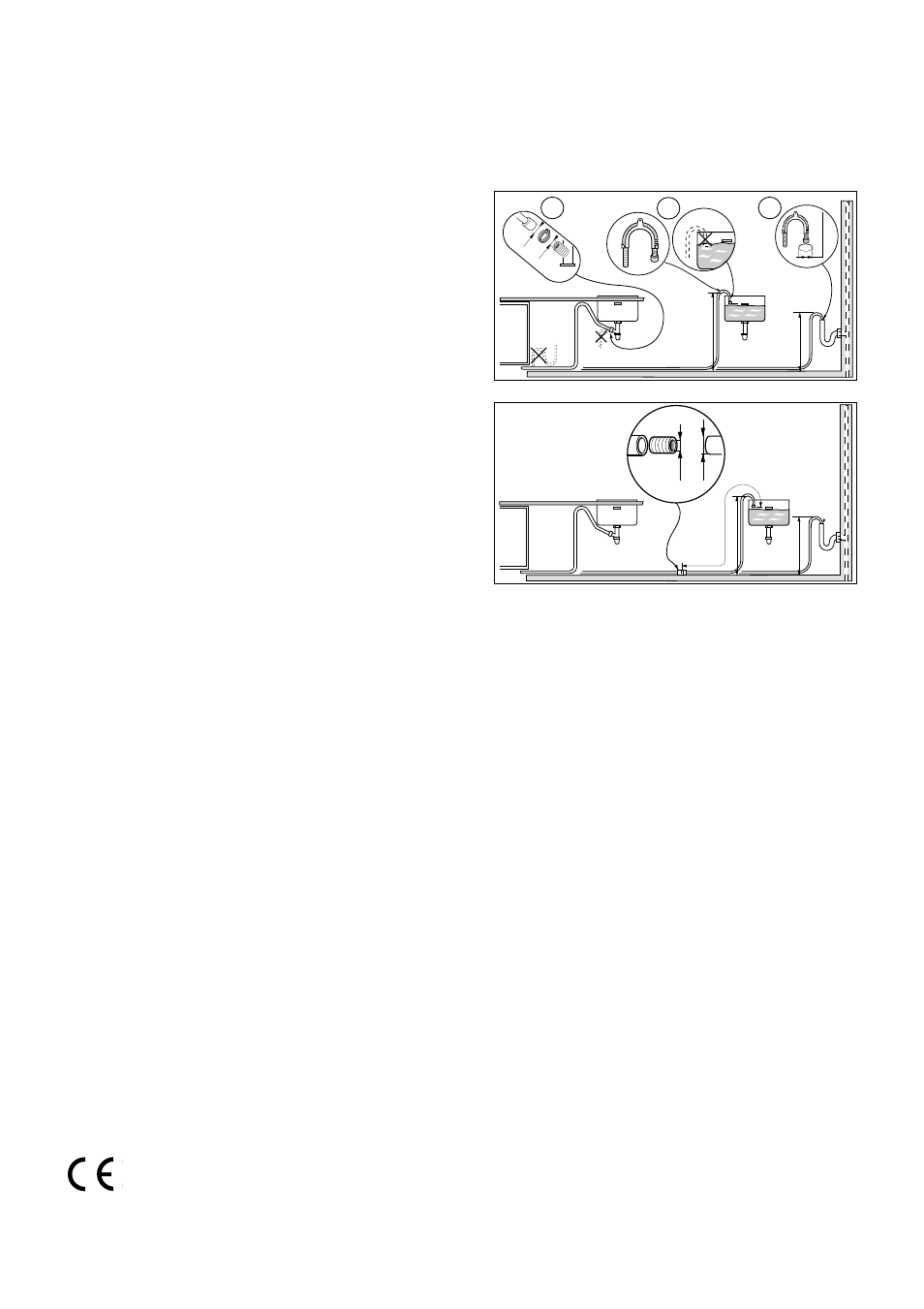 Water outlet hose connection, Electrical connection | Zanussi DWS 6726 User Manual | Page 23 / 24