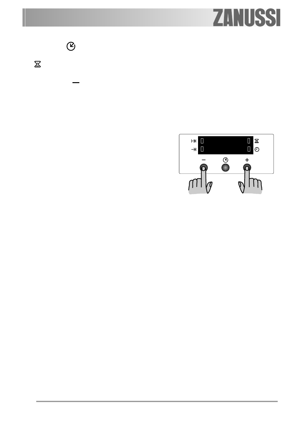 How to switch off the display | Zanussi ZOB 550 User Manual | Page 14 / 36