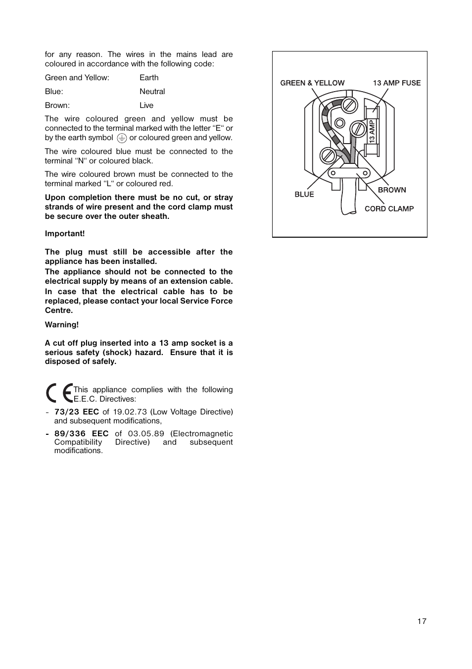 Zanussi ZUT 113W User Manual | Page 17 / 20