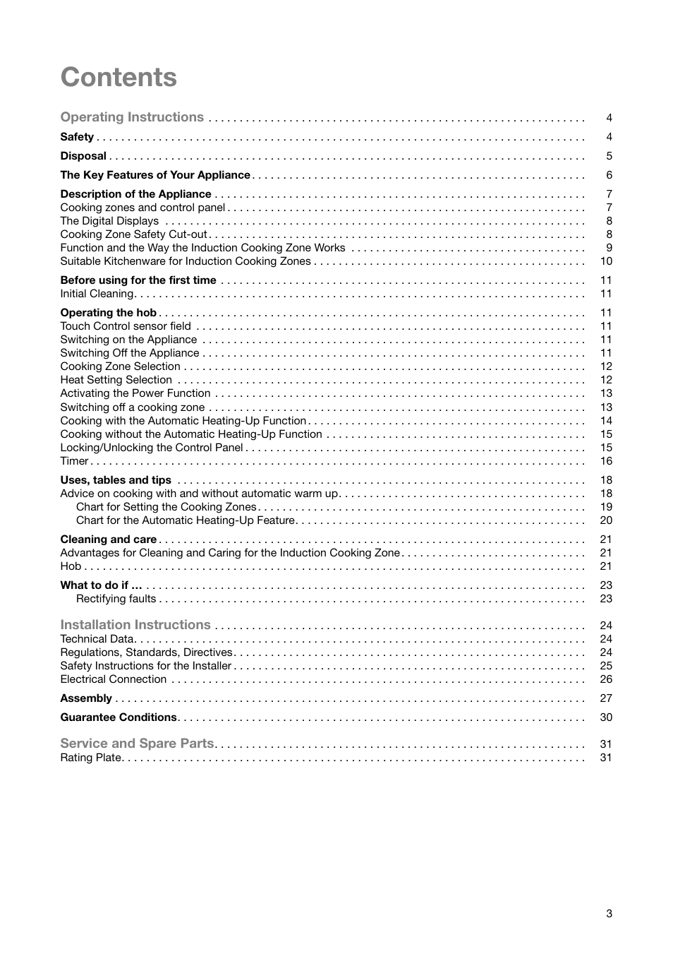 Zanussi ZKT 650 D User Manual | Page 3 / 32