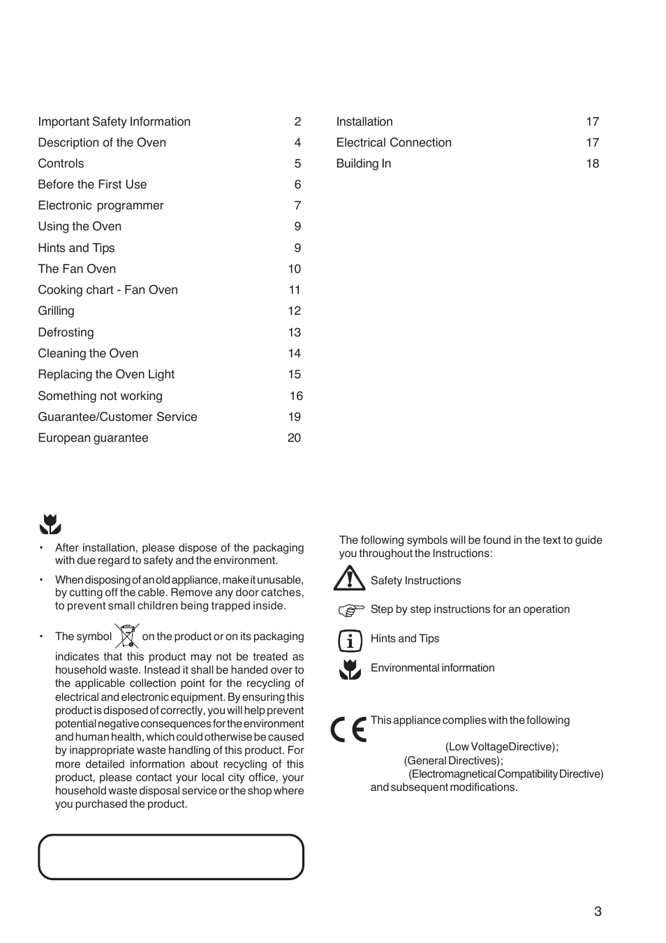 Zanussi ZBF 361 User Manual | Page 3 / 24