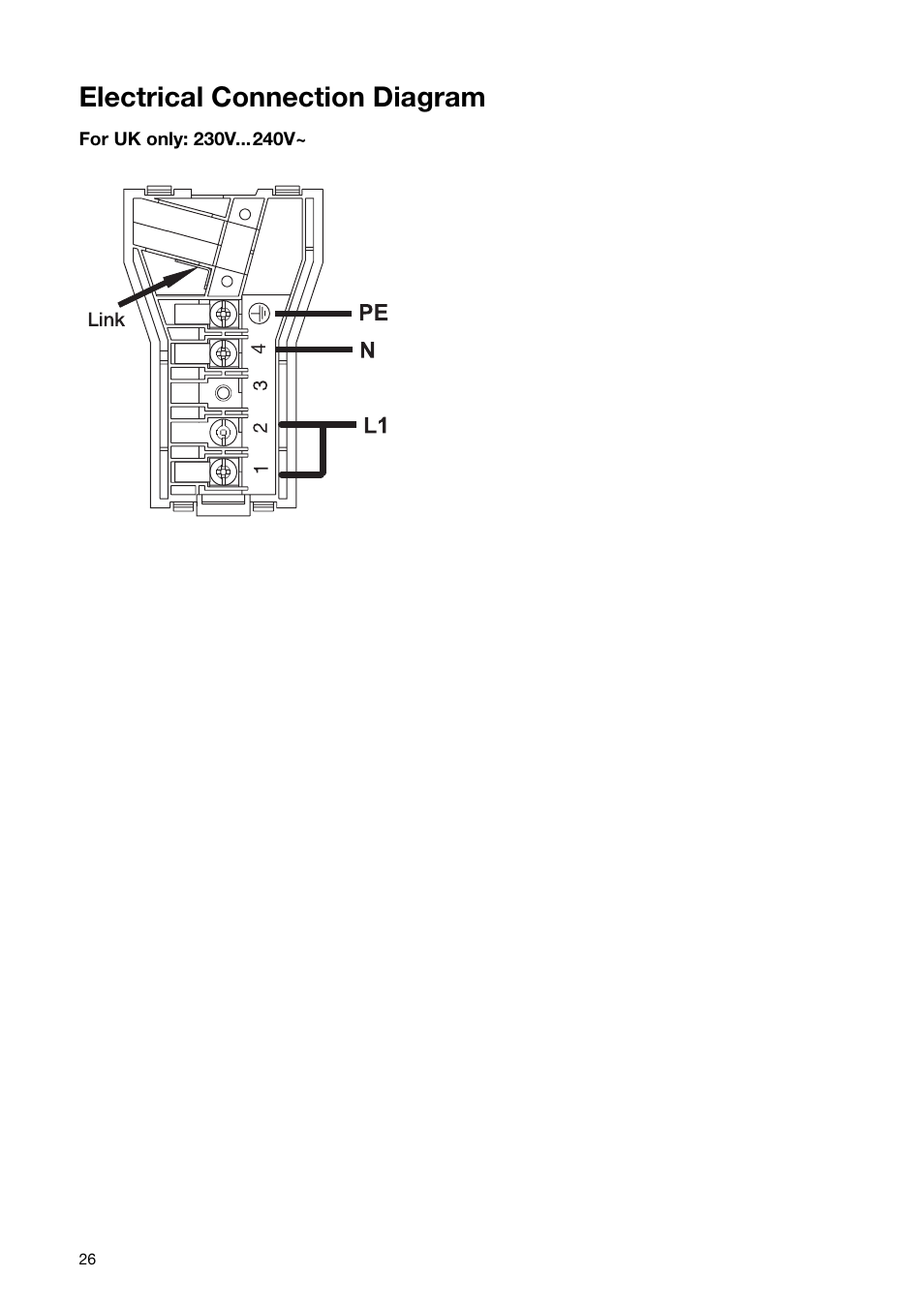 Electrical connection diagram | Zanussi ZKT 863 LX User Manual | Page 26 / 32