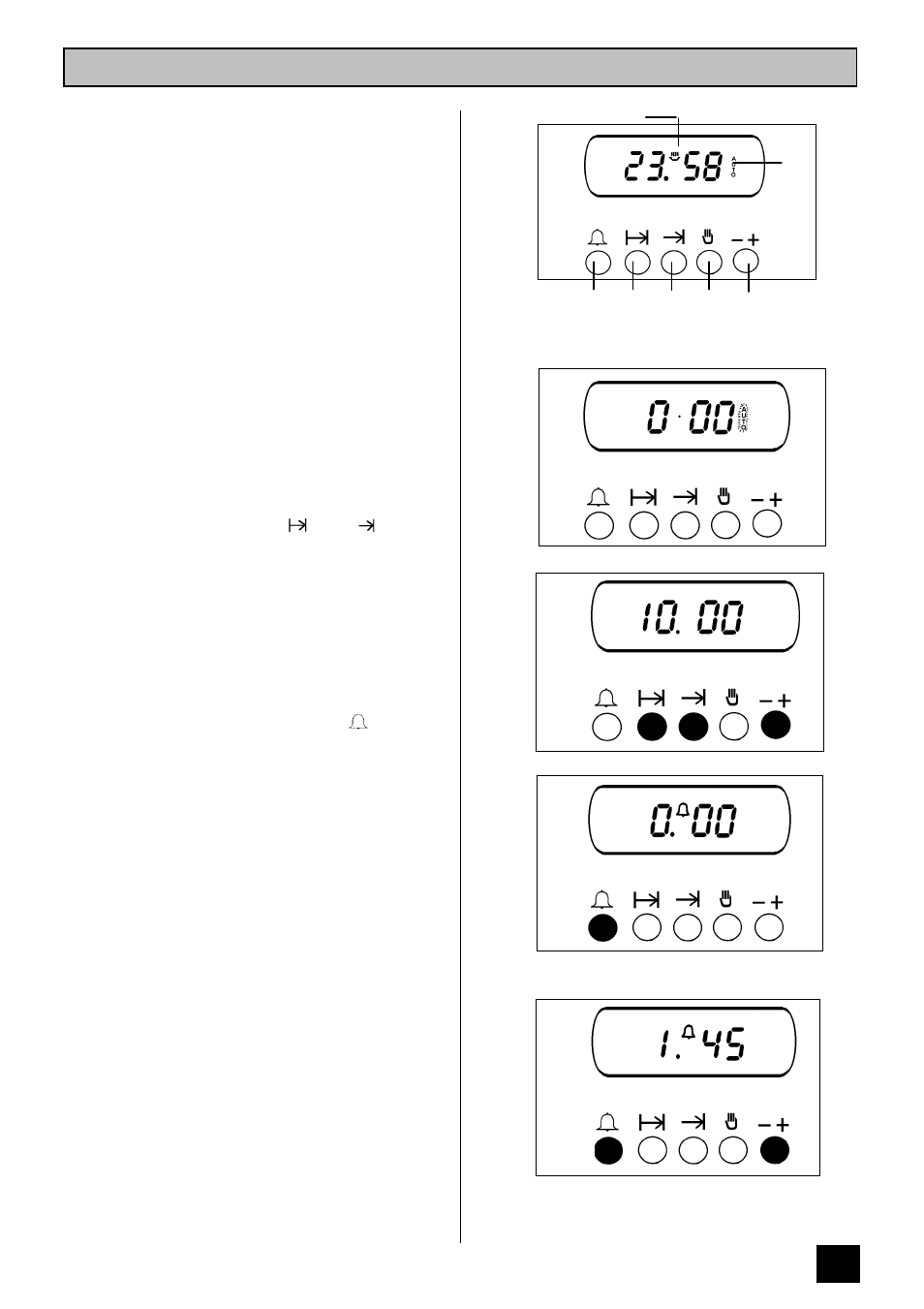 The electronic timer, The oven timer | Zanussi ZDF867X User Manual | Page 15 / 40