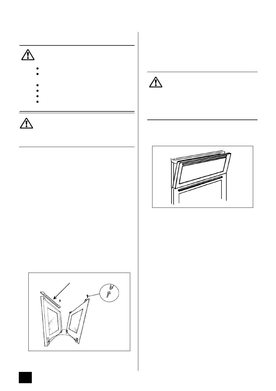 Cleaning between the outer and inner door glass | Zanussi ZDF867X User Manual | Page 30 / 40