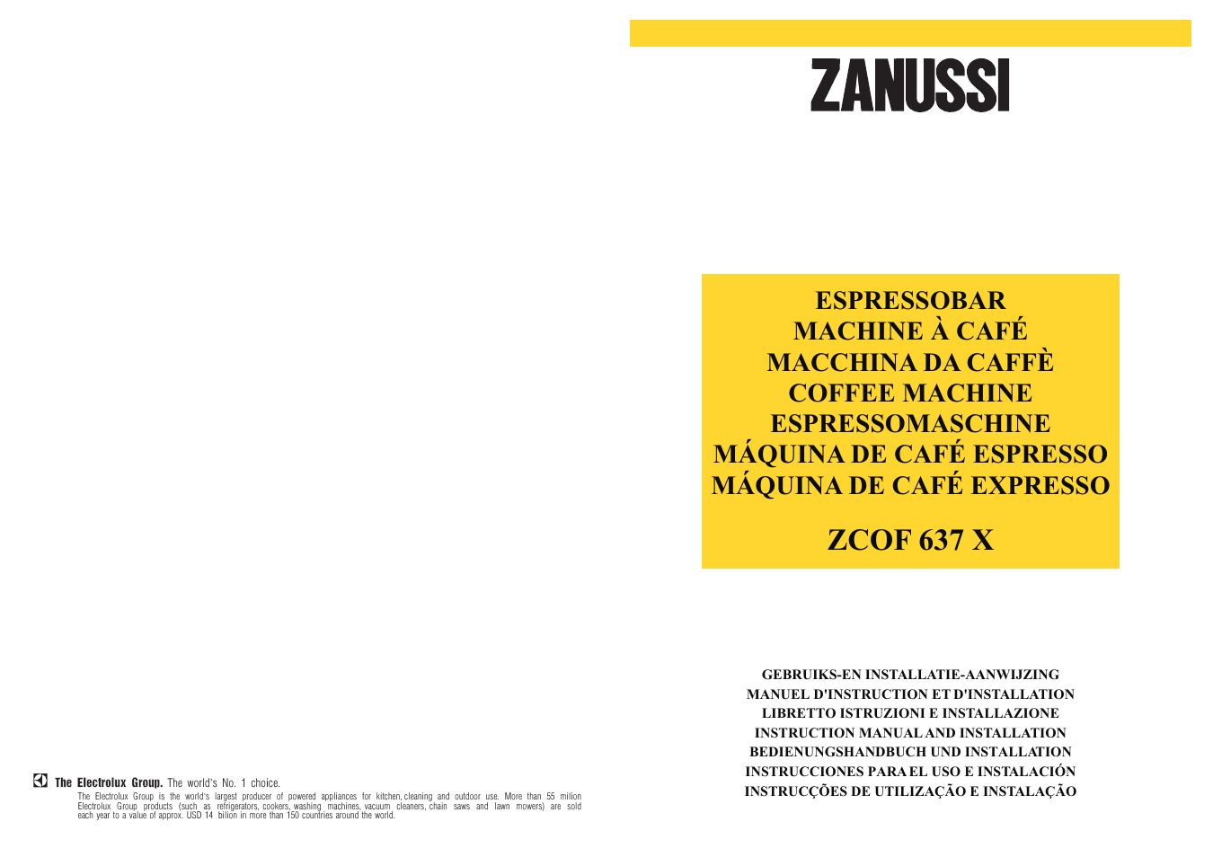 Zanussi ZCOF 637 X User Manual | 103 pages