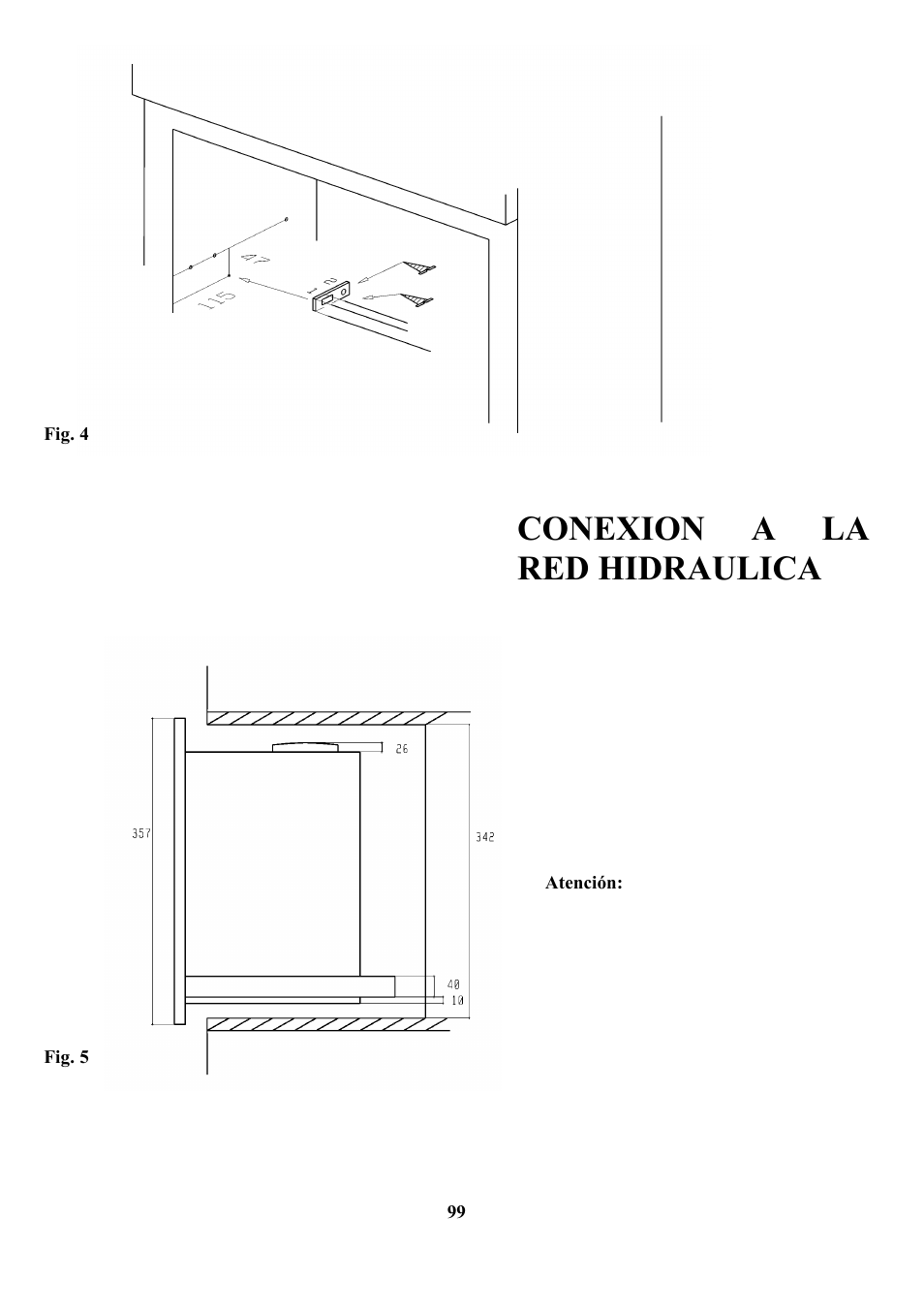 Conexion a la red hidraulica | Zanussi ZCOF 637 X User Manual | Page 101 / 103