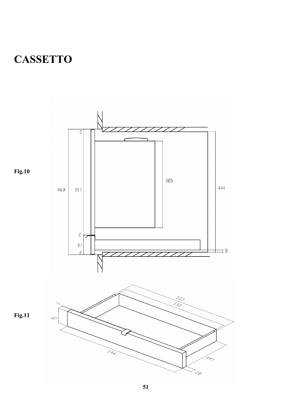 Cassetto | Zanussi ZCOF 637 X User Manual | Page 53 / 103