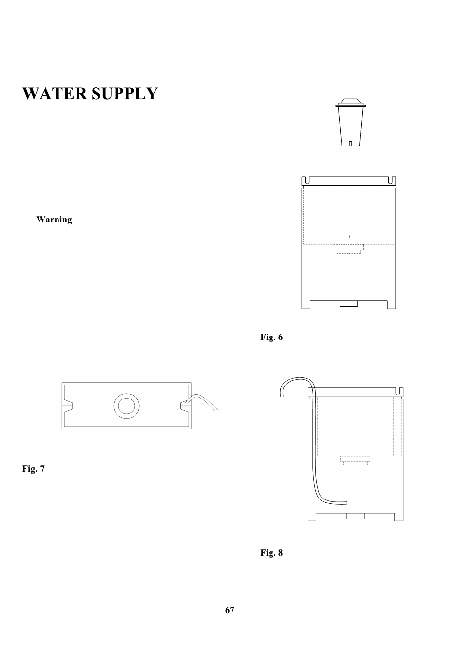 Water supply | Zanussi ZCOF 637 X User Manual | Page 69 / 103