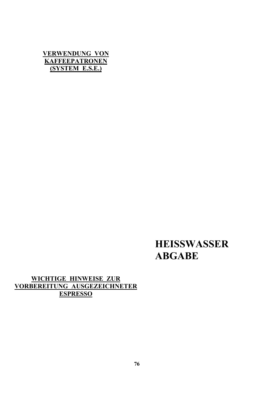 Heisswasser abgabe | Zanussi ZCOF 637 X User Manual | Page 78 / 103