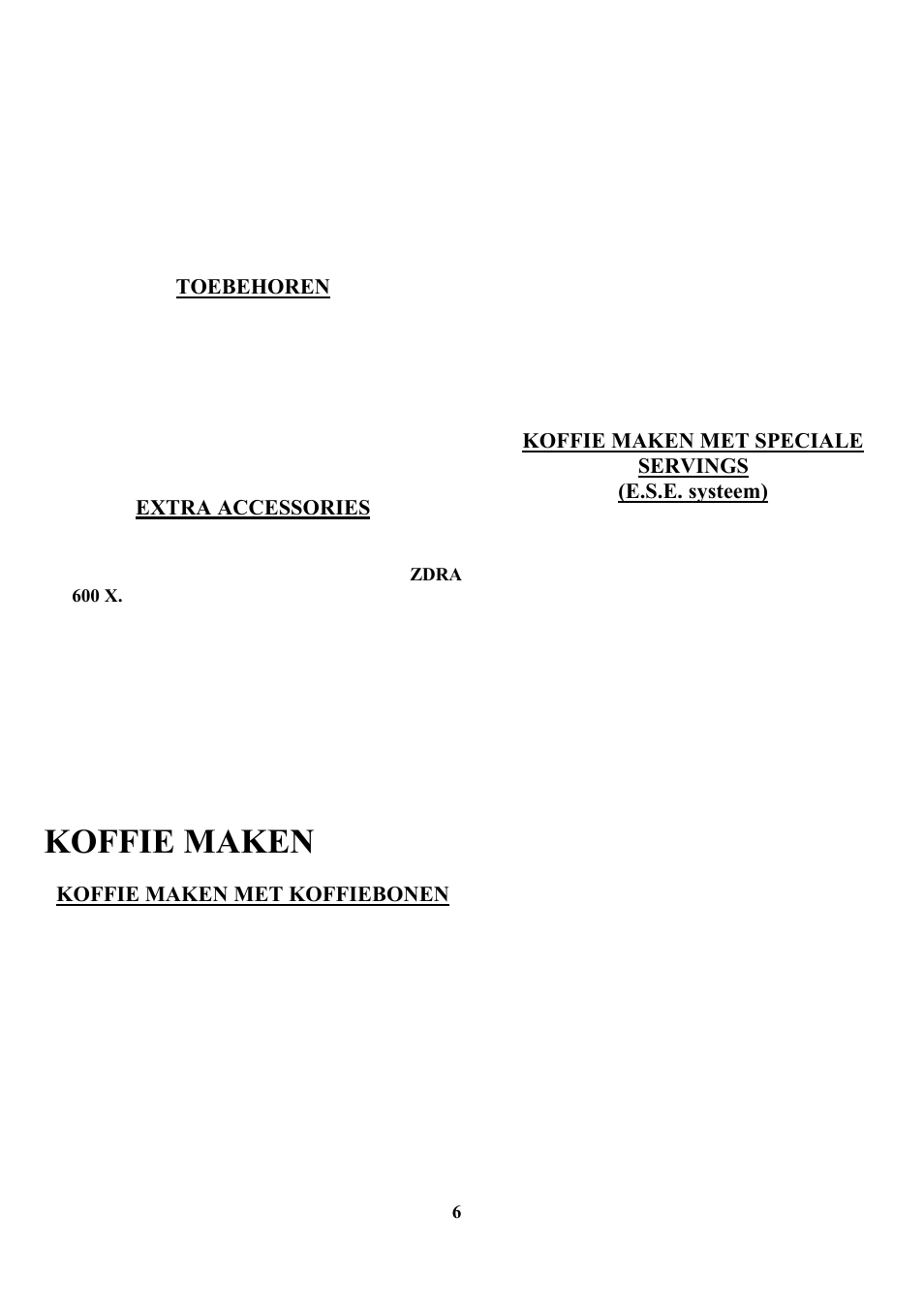 Koffie maken | Zanussi ZCOF 637 X User Manual | Page 8 / 103