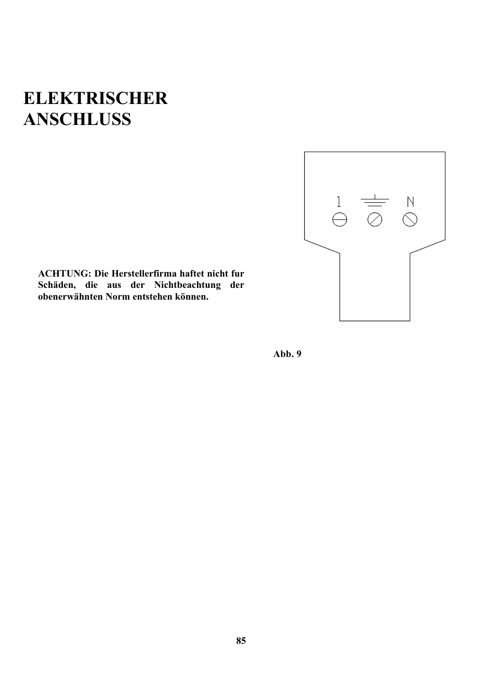 Elektrischer anschluss | Zanussi ZCOF 637 X User Manual | Page 87 / 103