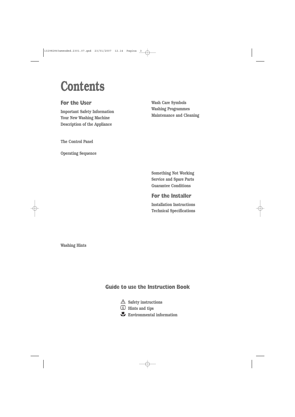 Zanussi U29428 ZWF 1637 W User Manual | Page 3 / 28