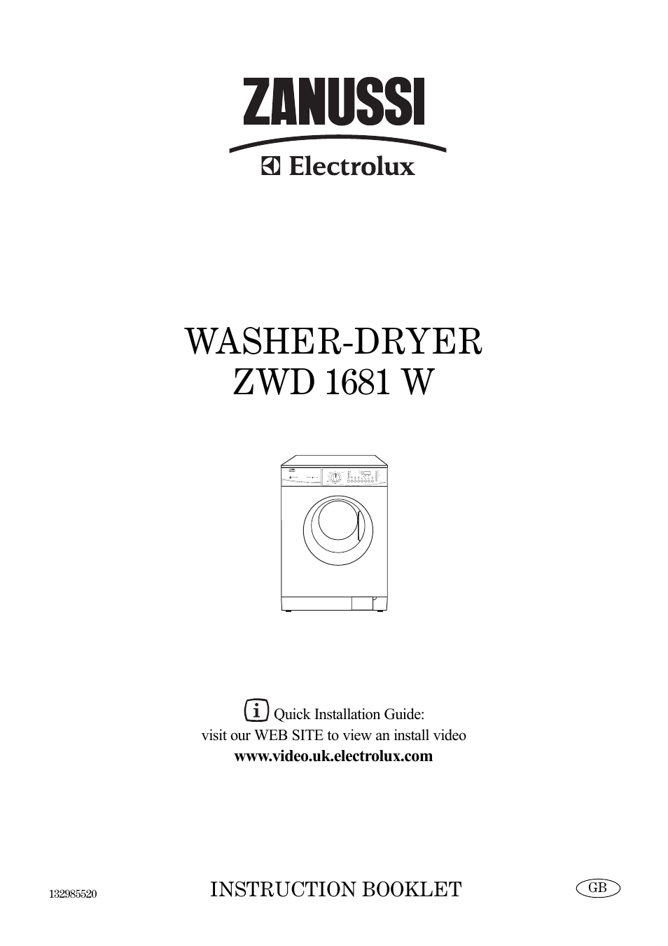 Zanussi ZWD 1681 W User Manual | 29 pages