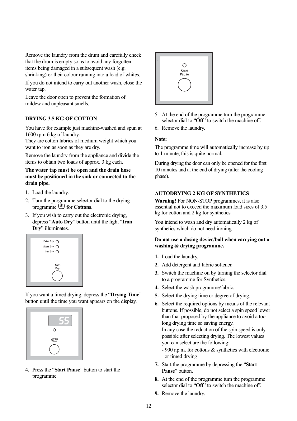Zanussi ZWD 1681 W User Manual | Page 12 / 29