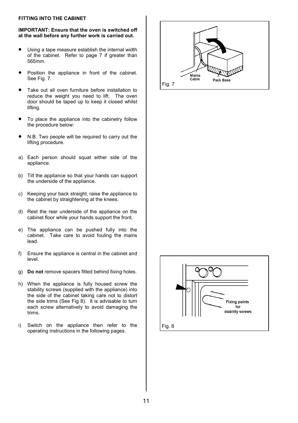 Zanussi ZDF867 User Manual | Page 11 / 36