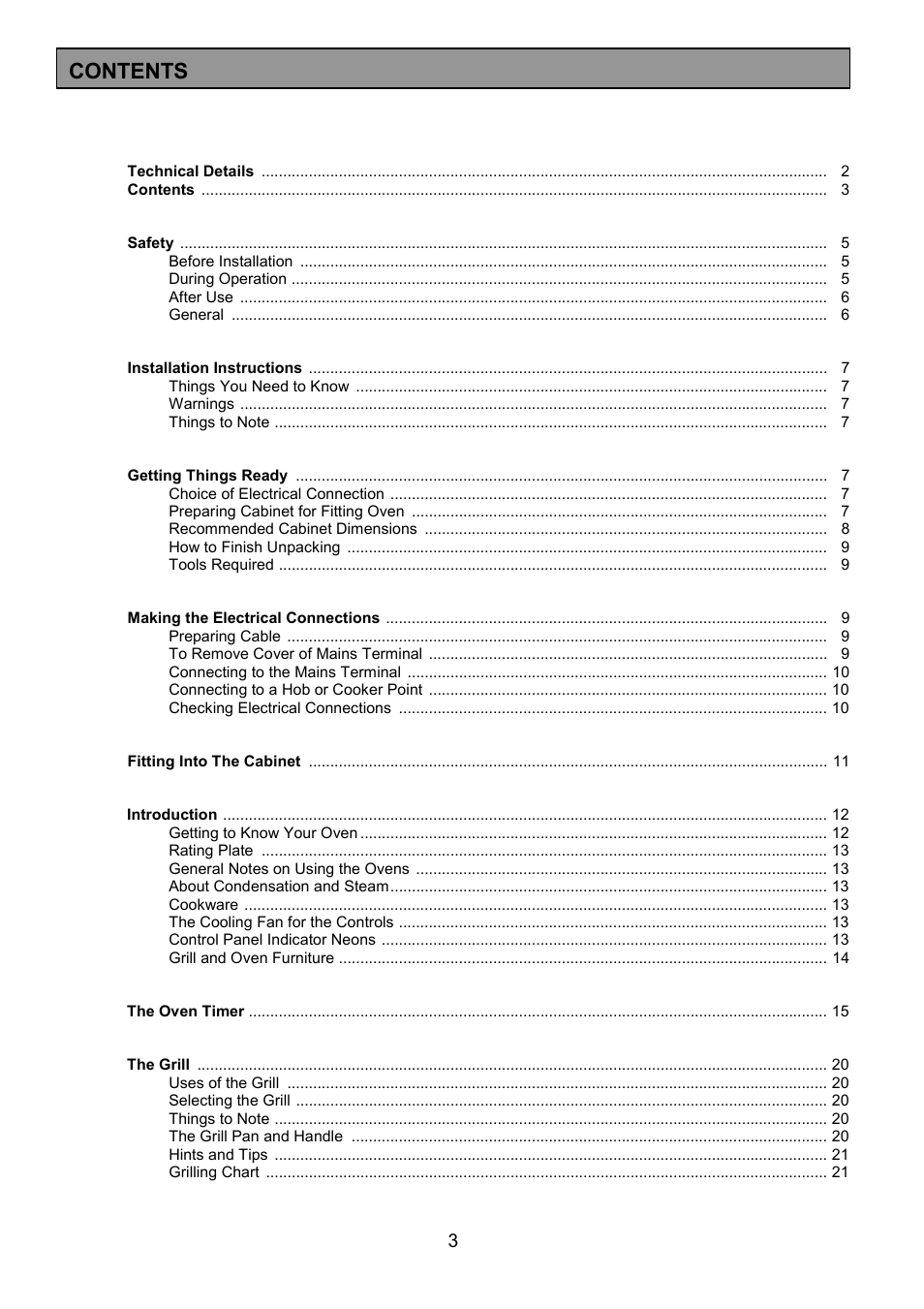 Zanussi ZDF867 User Manual | Page 3 / 36