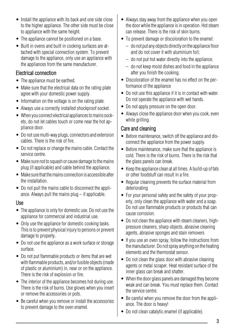 Zanussi ZOB142 User Manual | Page 3 / 12