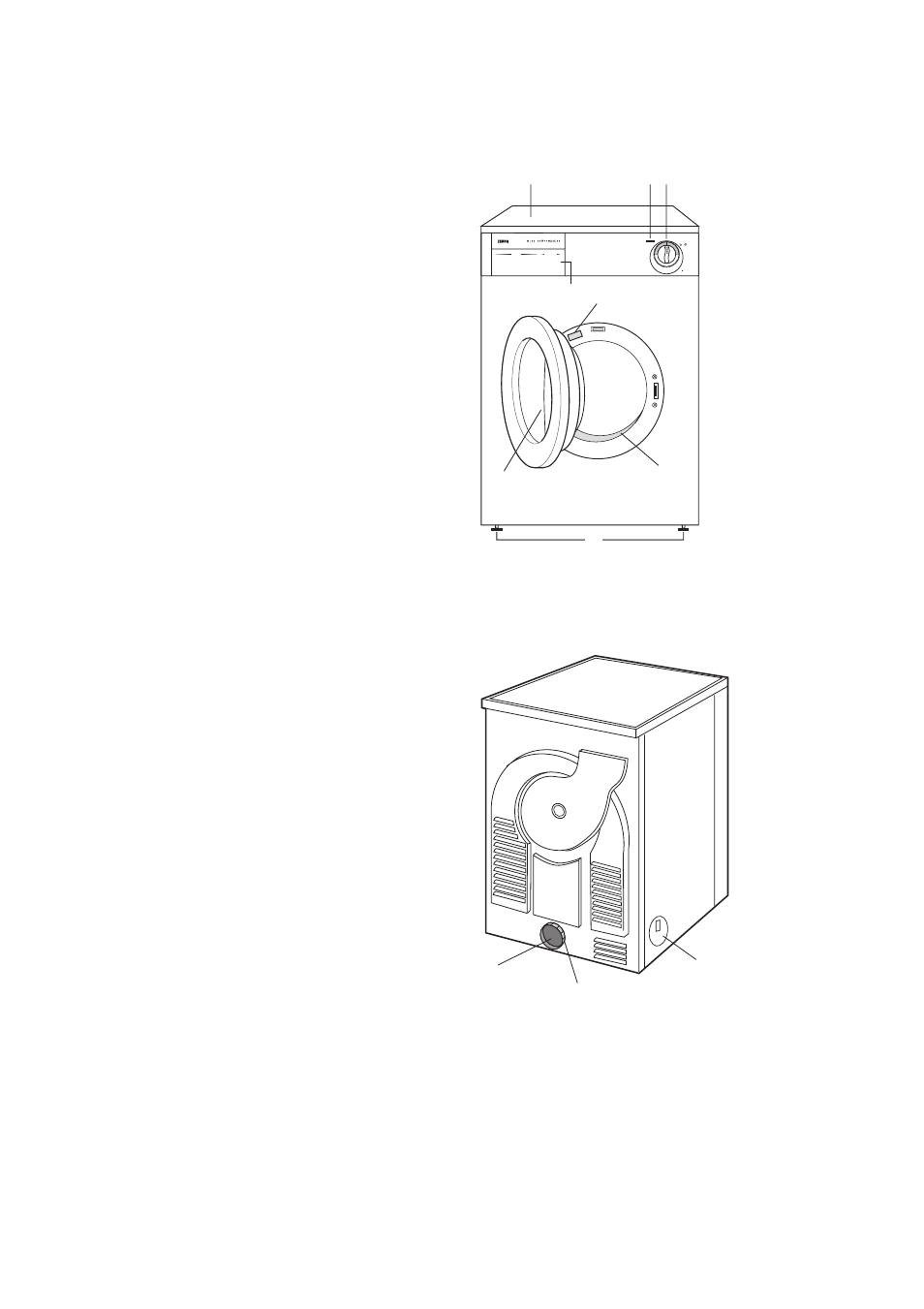 Description of the appliance | Zanussi TDS 280 W User Manual | Page 5 / 18