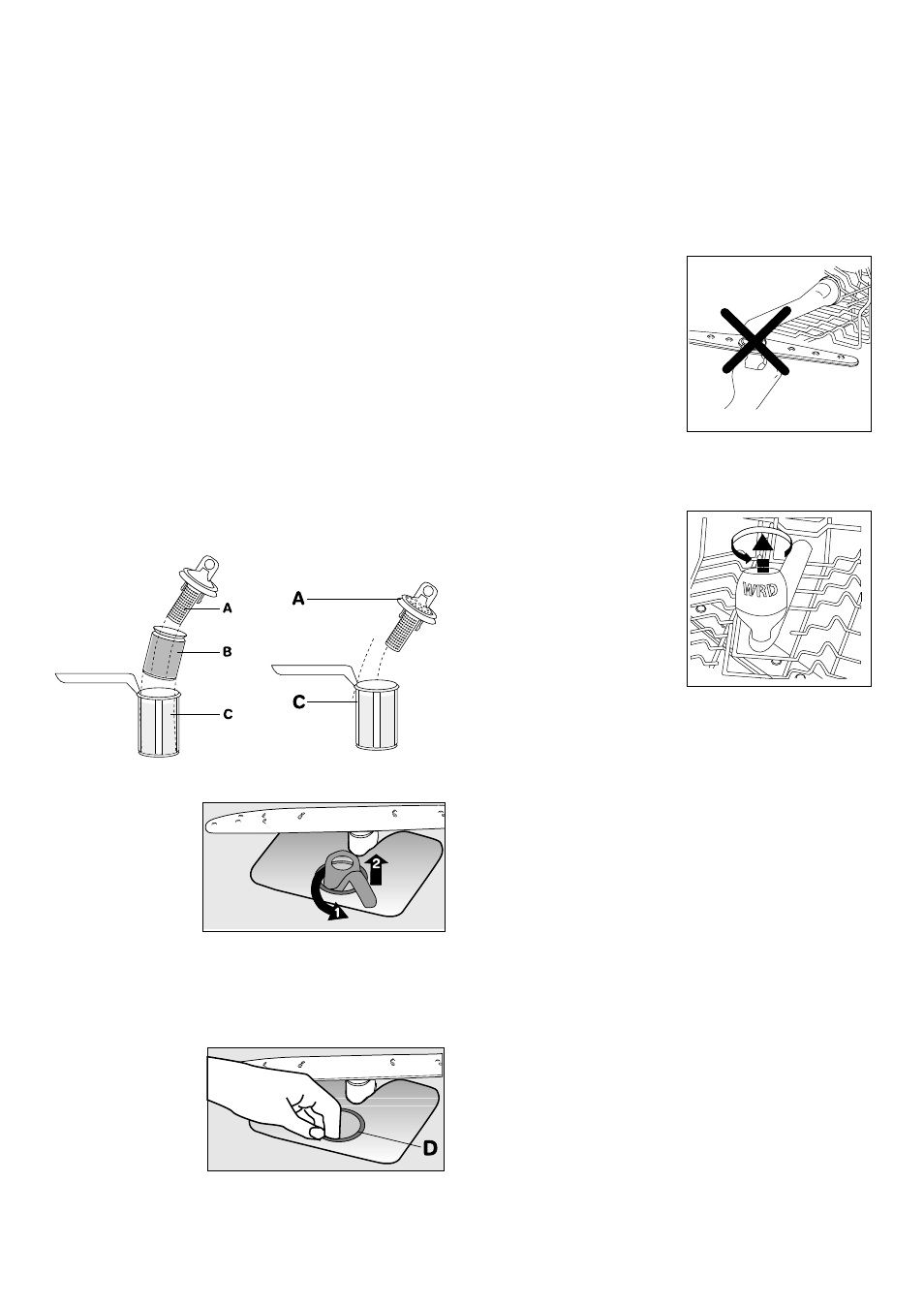 Maintenance and cleaning, Cleaning the filters, Prolonged periods of non-operation | Frost precautions, Moving the machine | Zanussi DE 6865 User Manual | Page 14 / 24