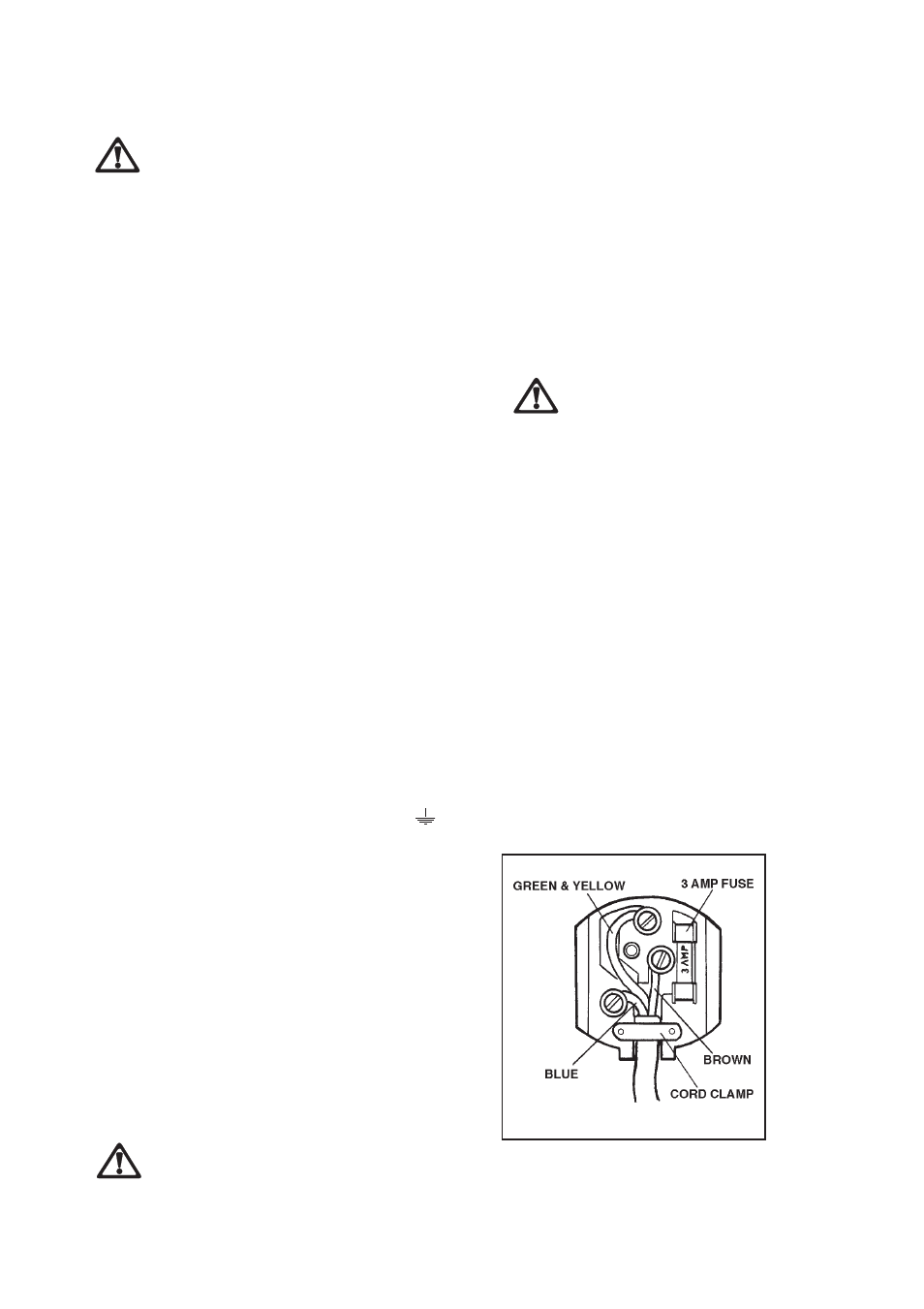 Electrical connections | Zanussi ZAF 42 User Manual | Page 13 / 18