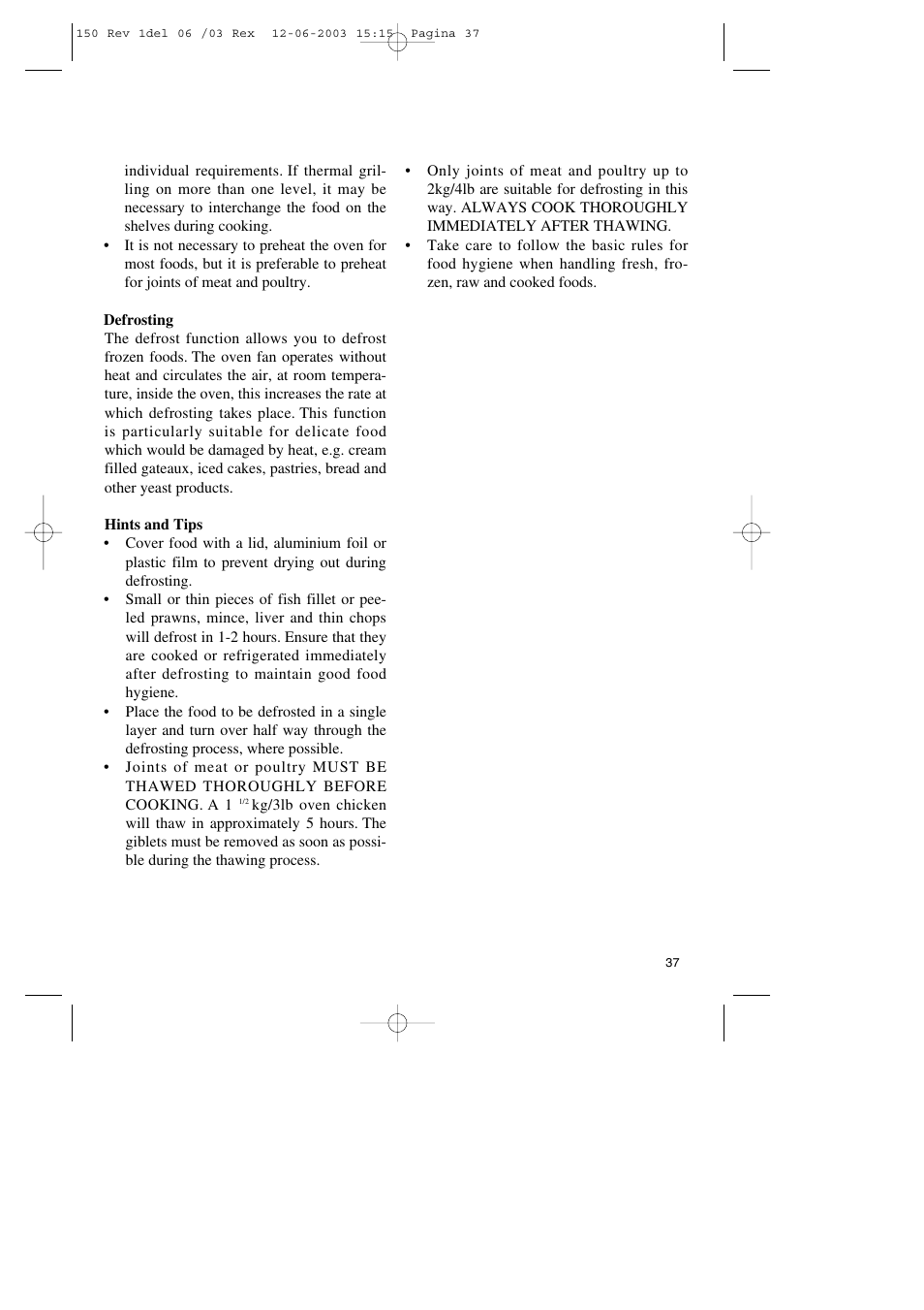 Zanussi ZBM 799 User Manual | Page 17 / 24