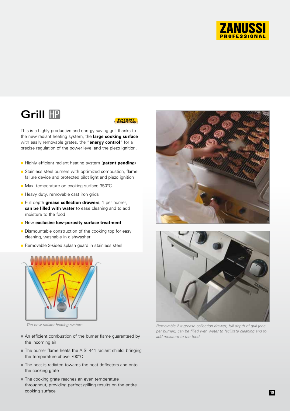 Grill hp | Zanussi EVOLUTION EVO700 User Manual | Page 19 / 32