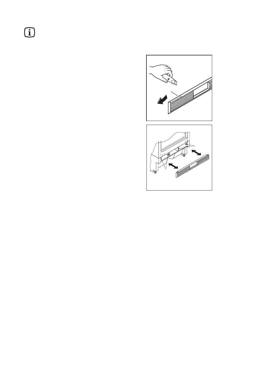 Building-in instructions, Door reversal | Zanussi ZU 9100 F User Manual | Page 14 / 20