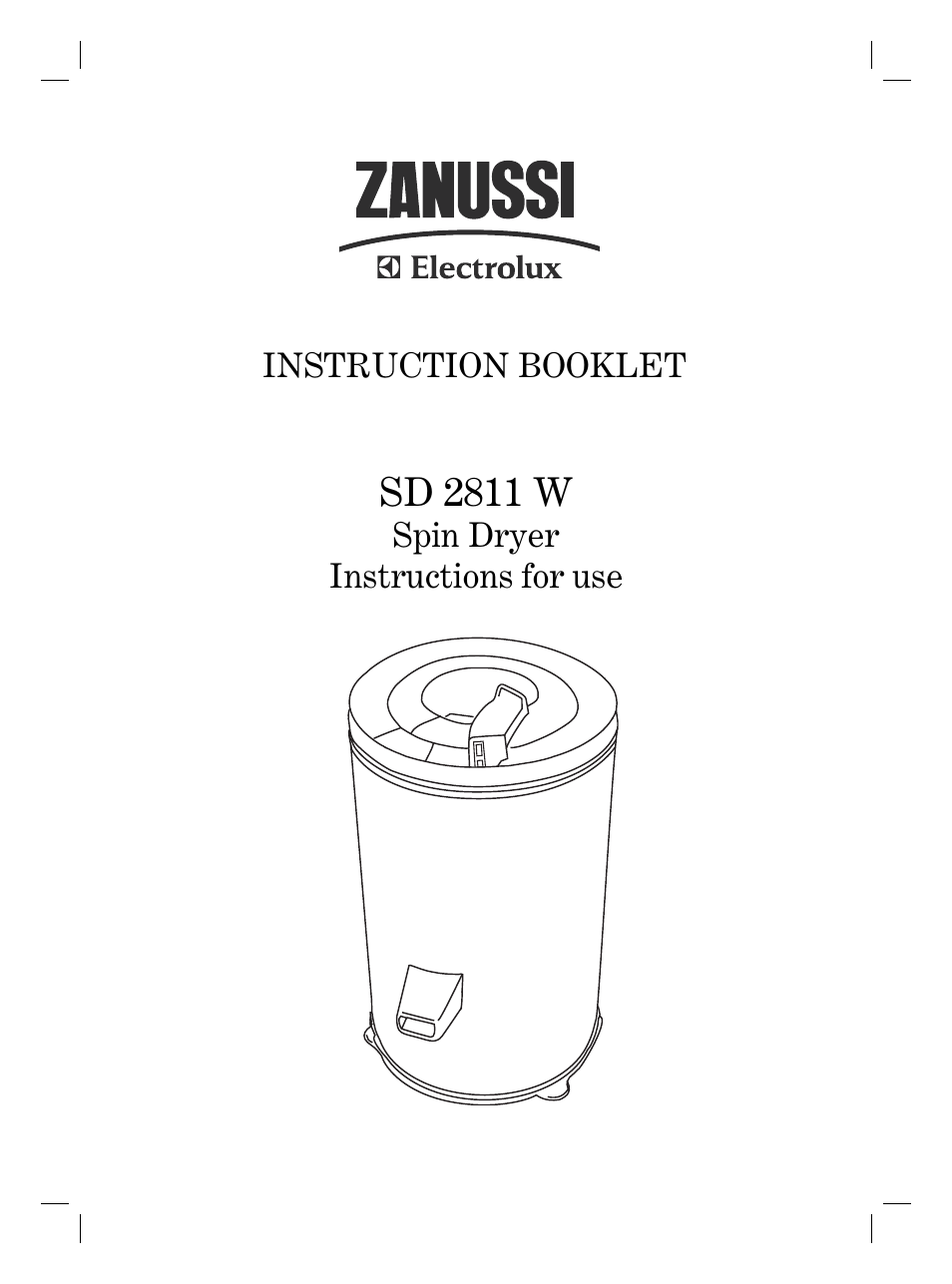 Zanussi SD 2811 W User Manual | 8 pages