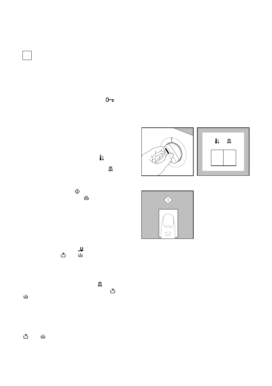 Drying sequence, Load the laundry, 2 select drying programme or time | 3 select the required option, 4 start the programme, 5 when drying is completed | Zanussi TCS 674 E User Manual | Page 10 / 15