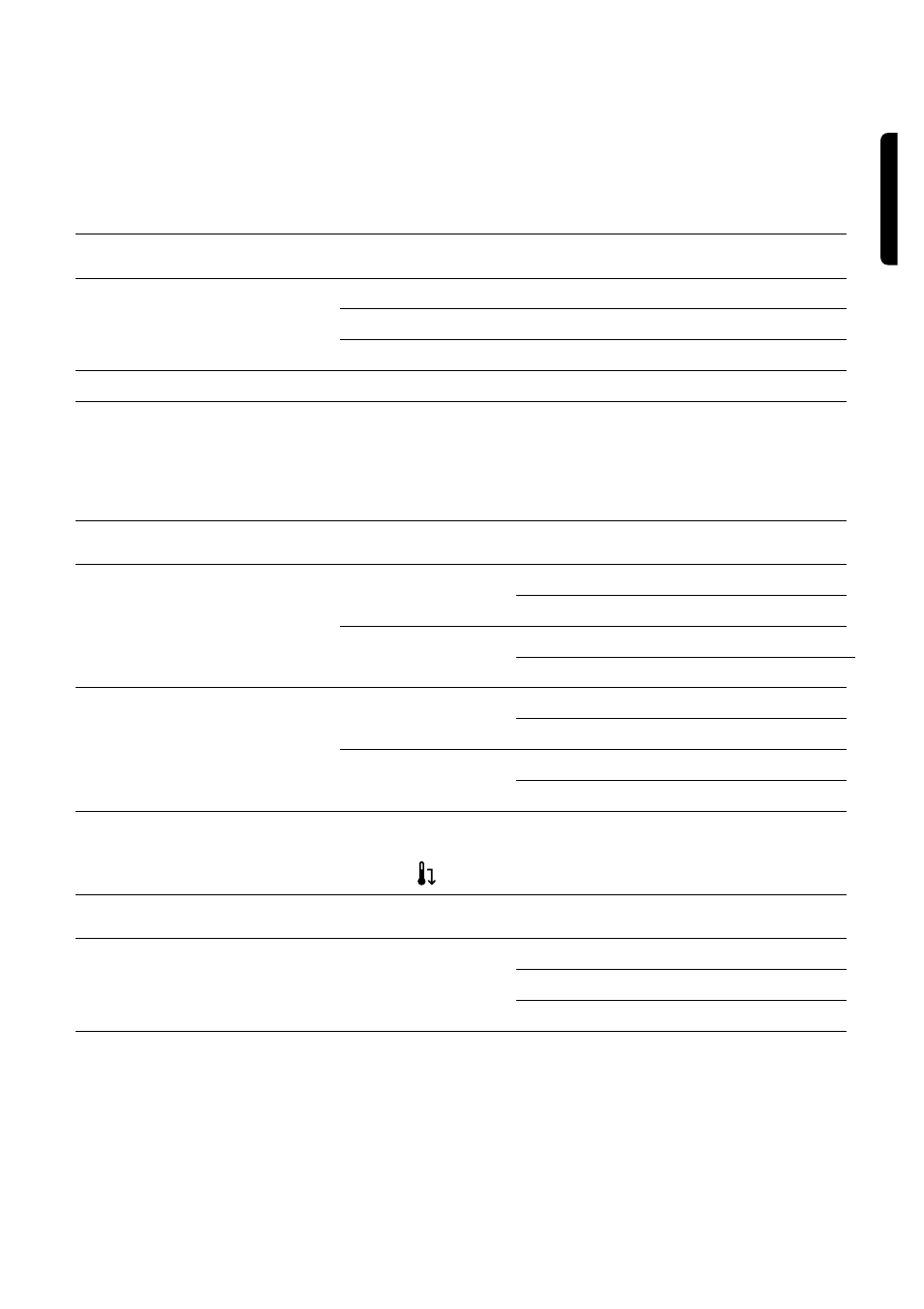 Programme table, Automatic drying (electronic programmes), Time controlled programmes cotton | Synthetics: depress pushbutton | Zanussi TCS 674 E User Manual | Page 9 / 15