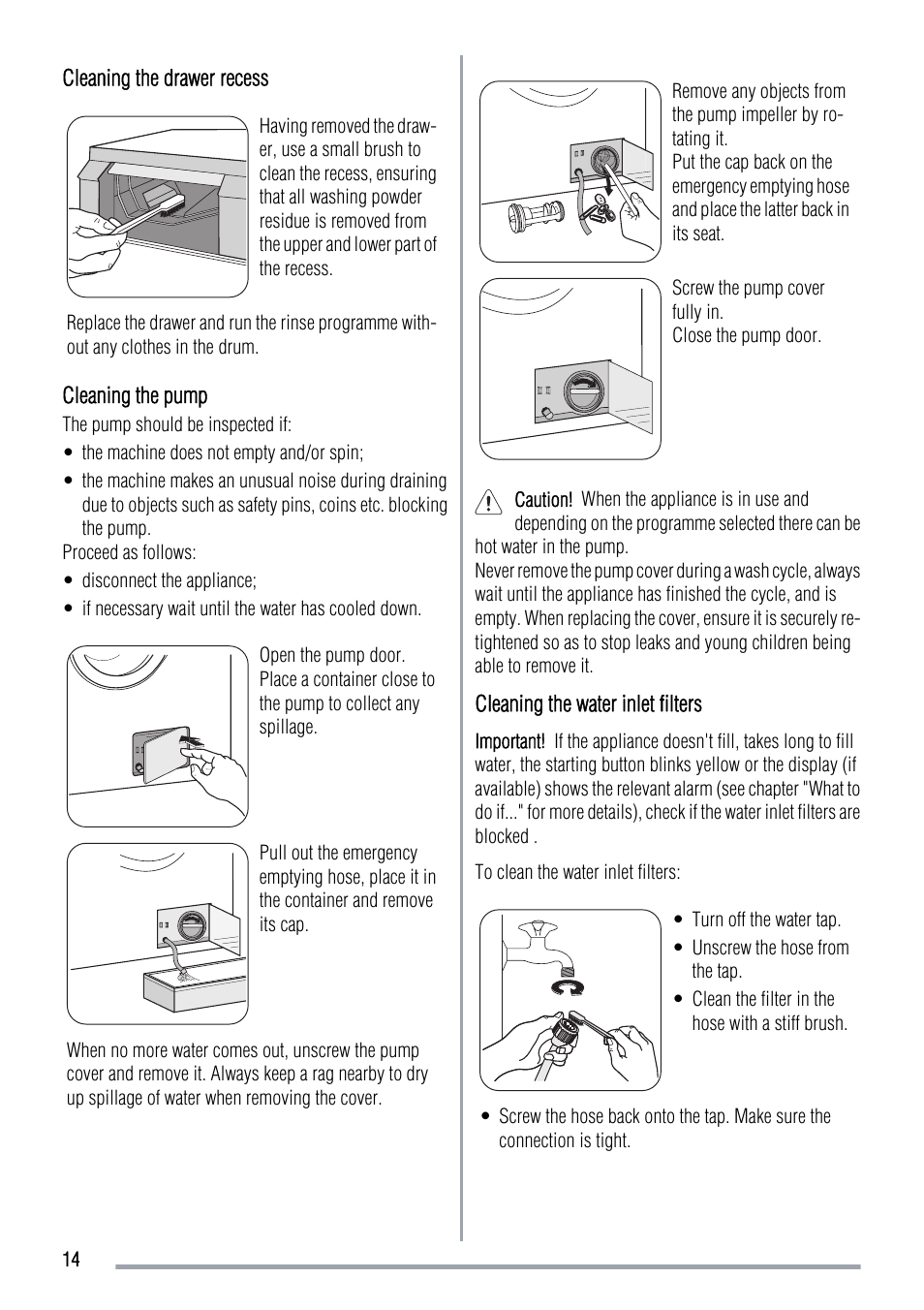 Zanussi ZWH 6105 User Manual | Page 14 / 24