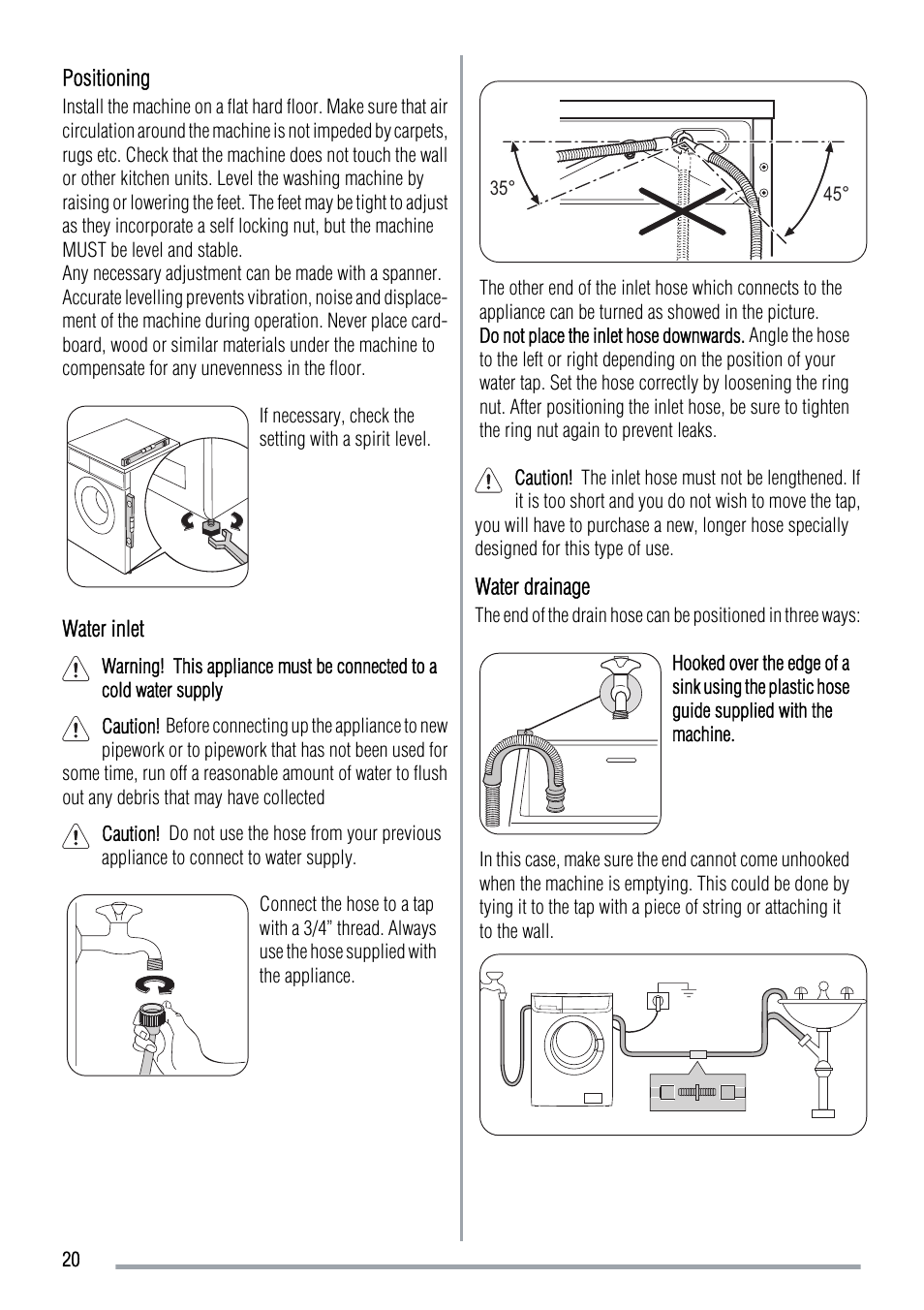 Zanussi ZWH 6105 User Manual | Page 20 / 24