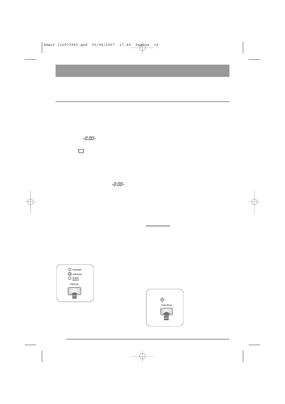 Operating sequence | Zanussi ZWF 16281 W User Manual | Page 14 / 36