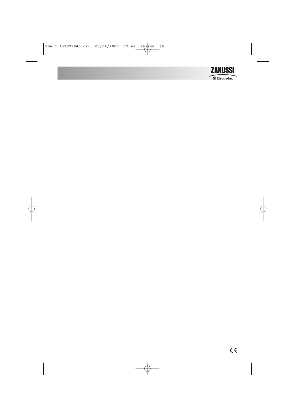 Zanussi ZWF 16281 W User Manual | Page 36 / 36