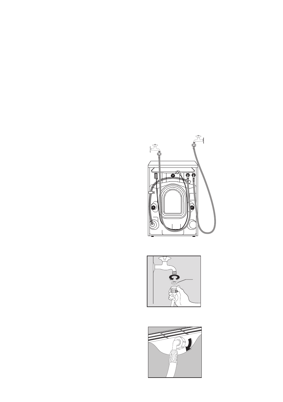 Positioning, Water inlet | Zanussi FLA 801 W User Manual | Page 26 / 30