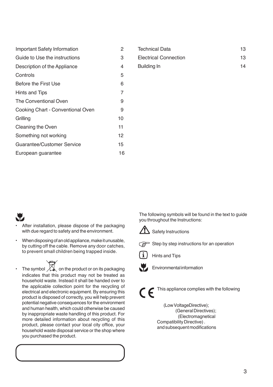 Zanussi ZOB 160 User Manual | Page 3 / 20