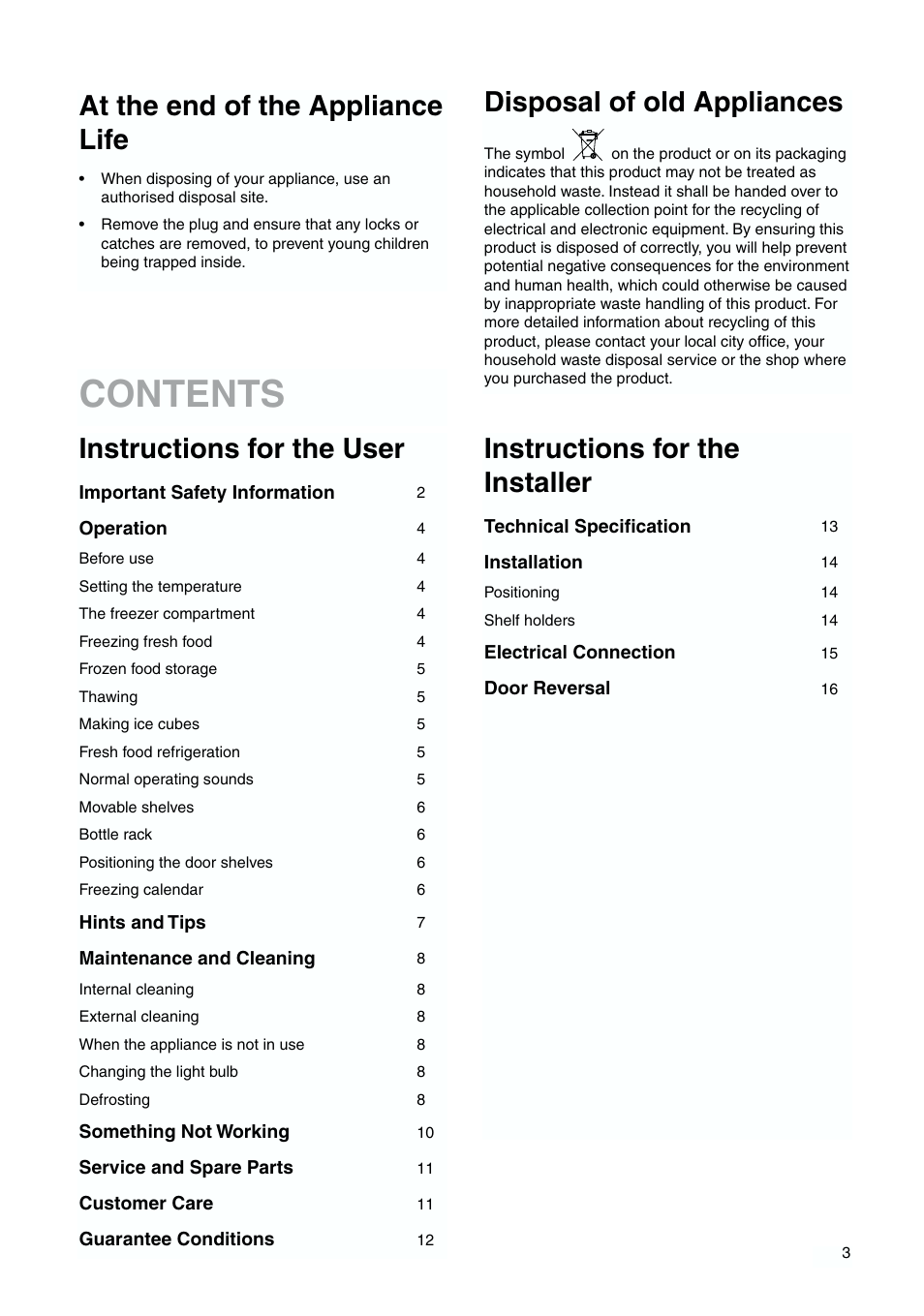 Zanussi ZBB 6244 User Manual | Page 3 / 20