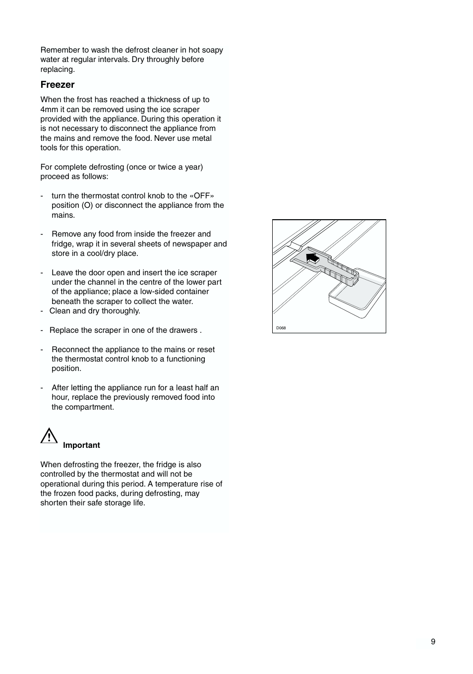 Zanussi ZBB 6244 User Manual | Page 9 / 20