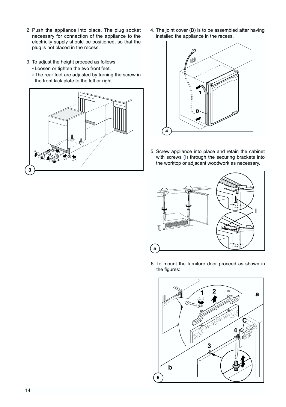 12 3 4 c | Zanussi ZUD 9154 A User Manual | Page 14 / 20