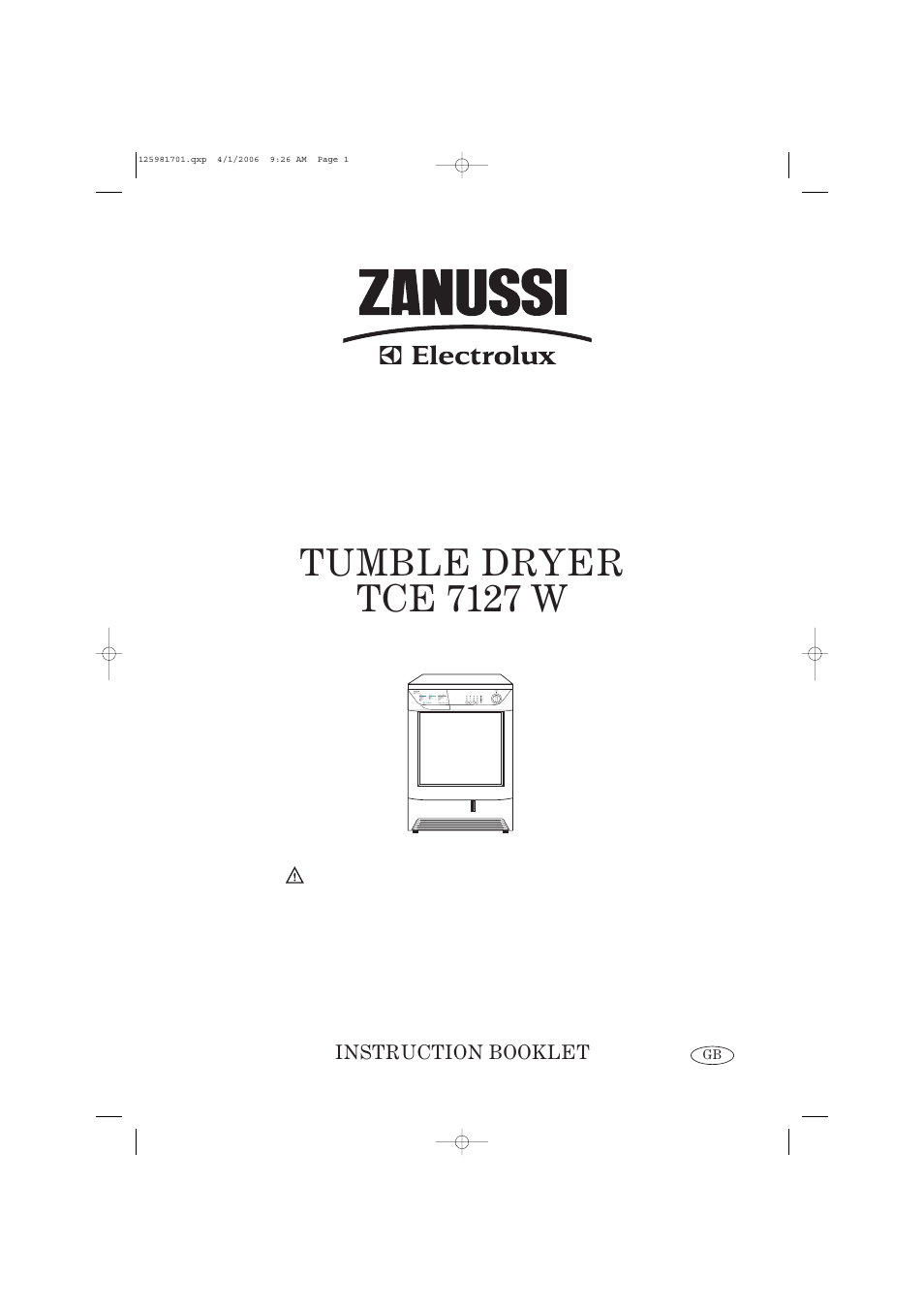 Zanussi TCE 7127 W User Manual | 17 pages