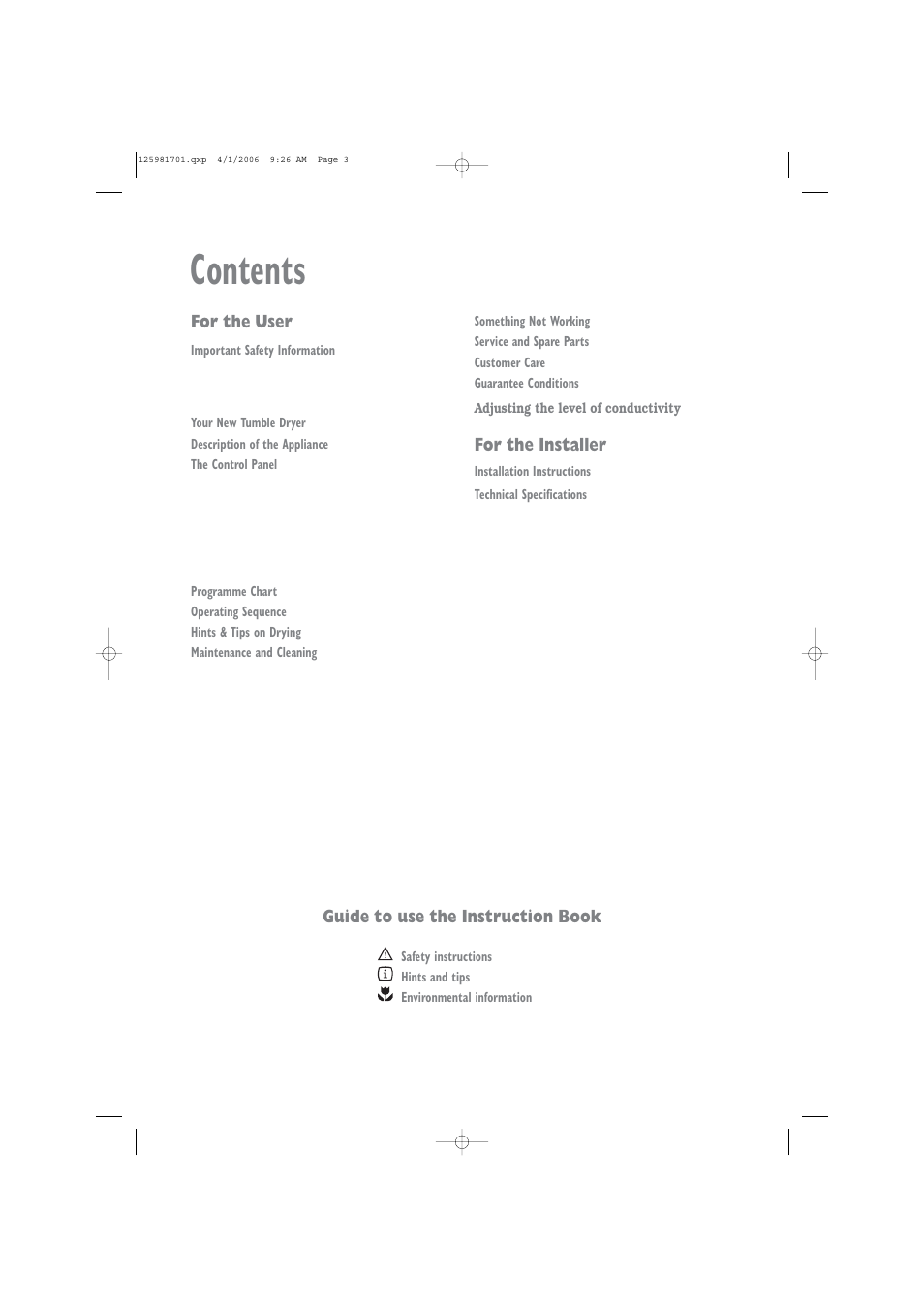 Zanussi TCE 7127 W User Manual | Page 3 / 17