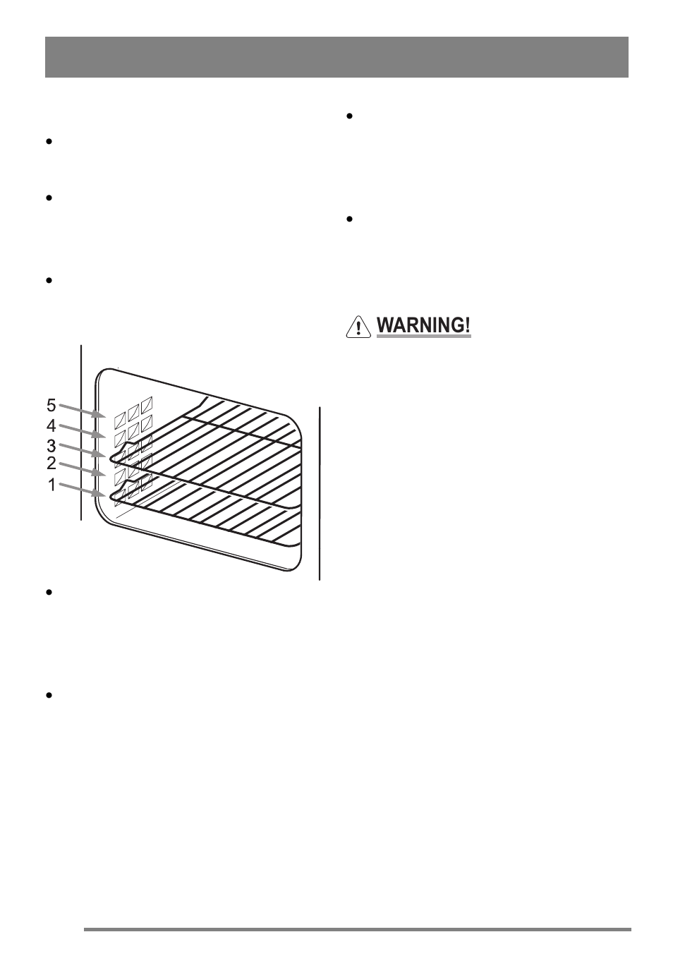 Hints and tips, Warning | Zanussi ZKC5030 User Manual | Page 20 / 36