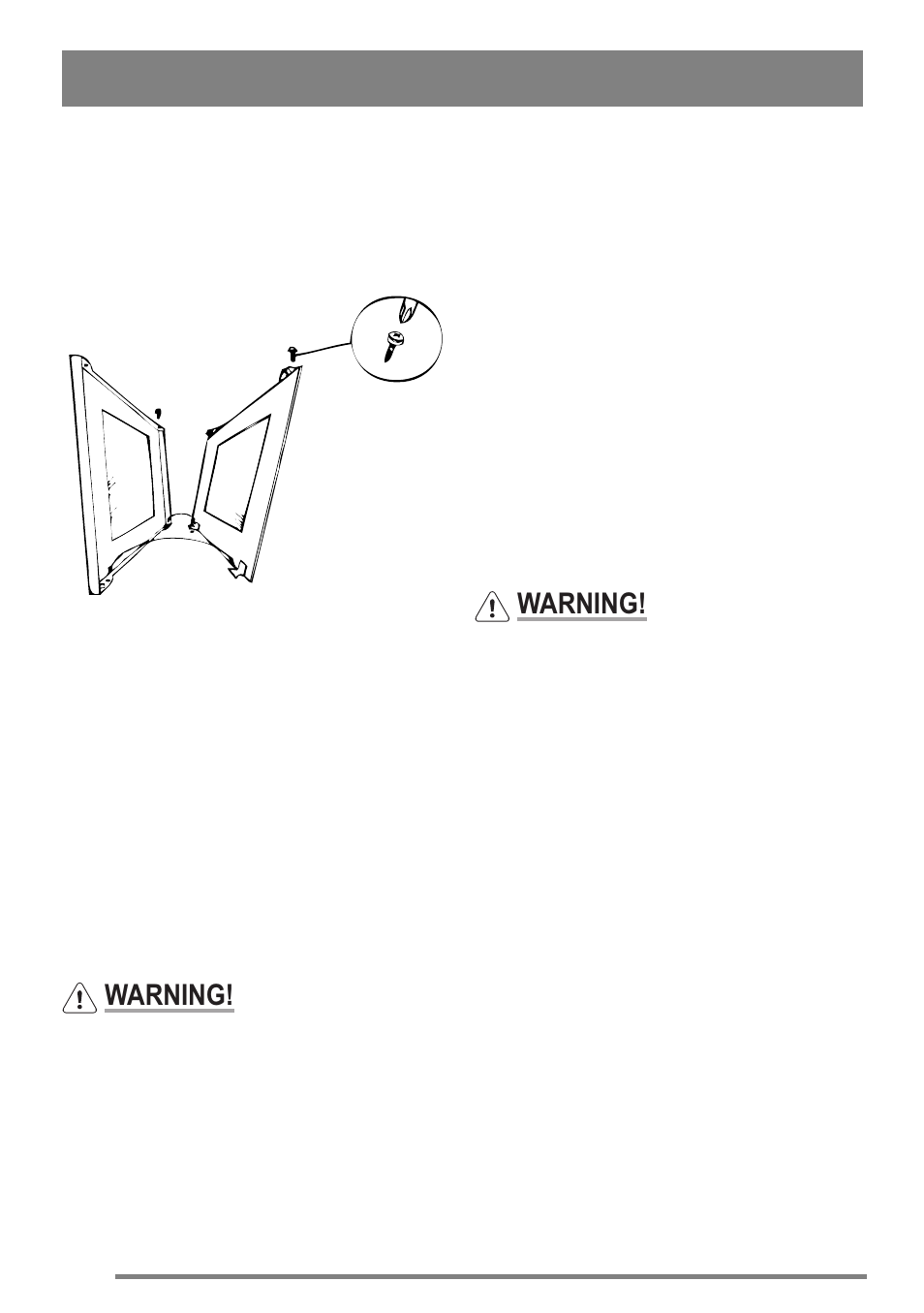 Warning | Zanussi ZKC5030 User Manual | Page 28 / 36