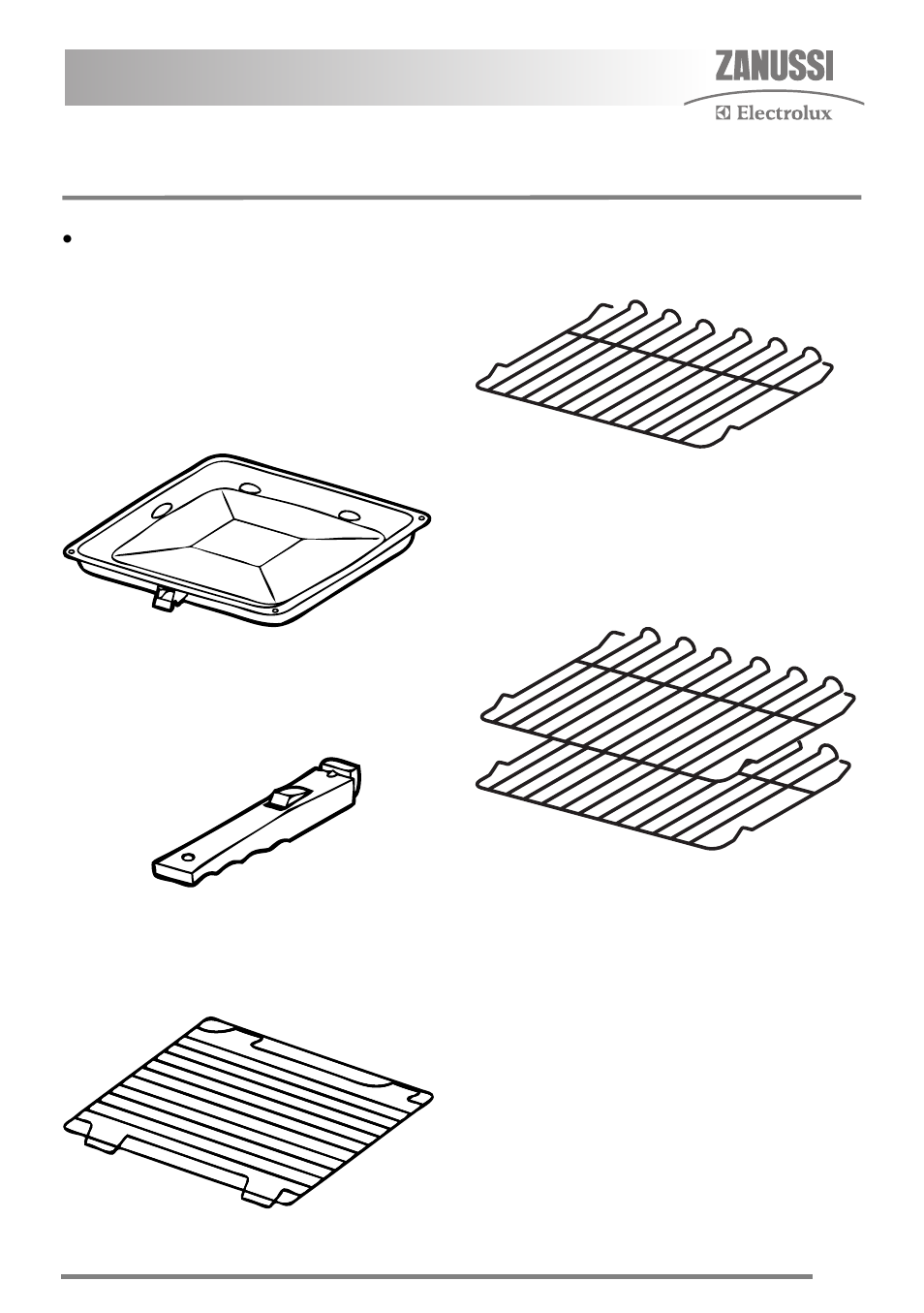 Grill and oven furniture | Zanussi ZKC5030 User Manual | Page 7 / 36