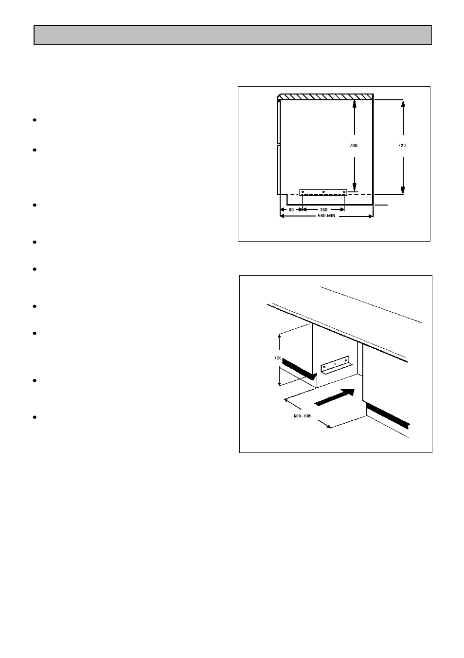 Installation instructions | Zanussi ZHF865 User Manual | Page 41 / 52