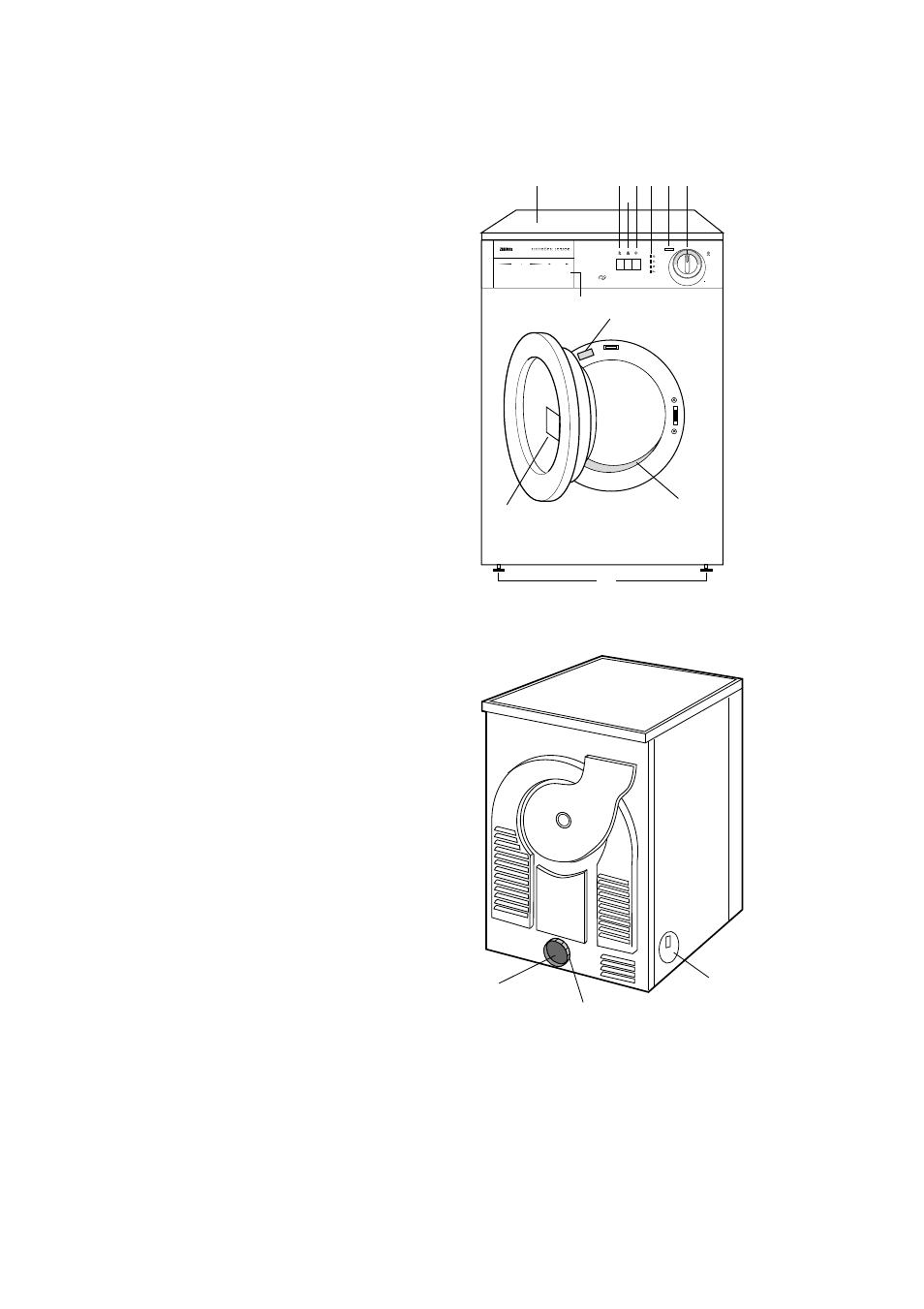Description of the appliance | Zanussi TDS 483 EW User Manual | Page 5 / 20