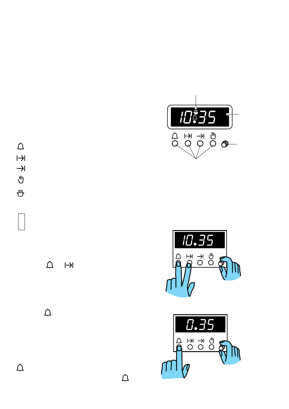24 hour clock and timer | Zanussi ZDF 866 User Manual | Page 6 / 24
