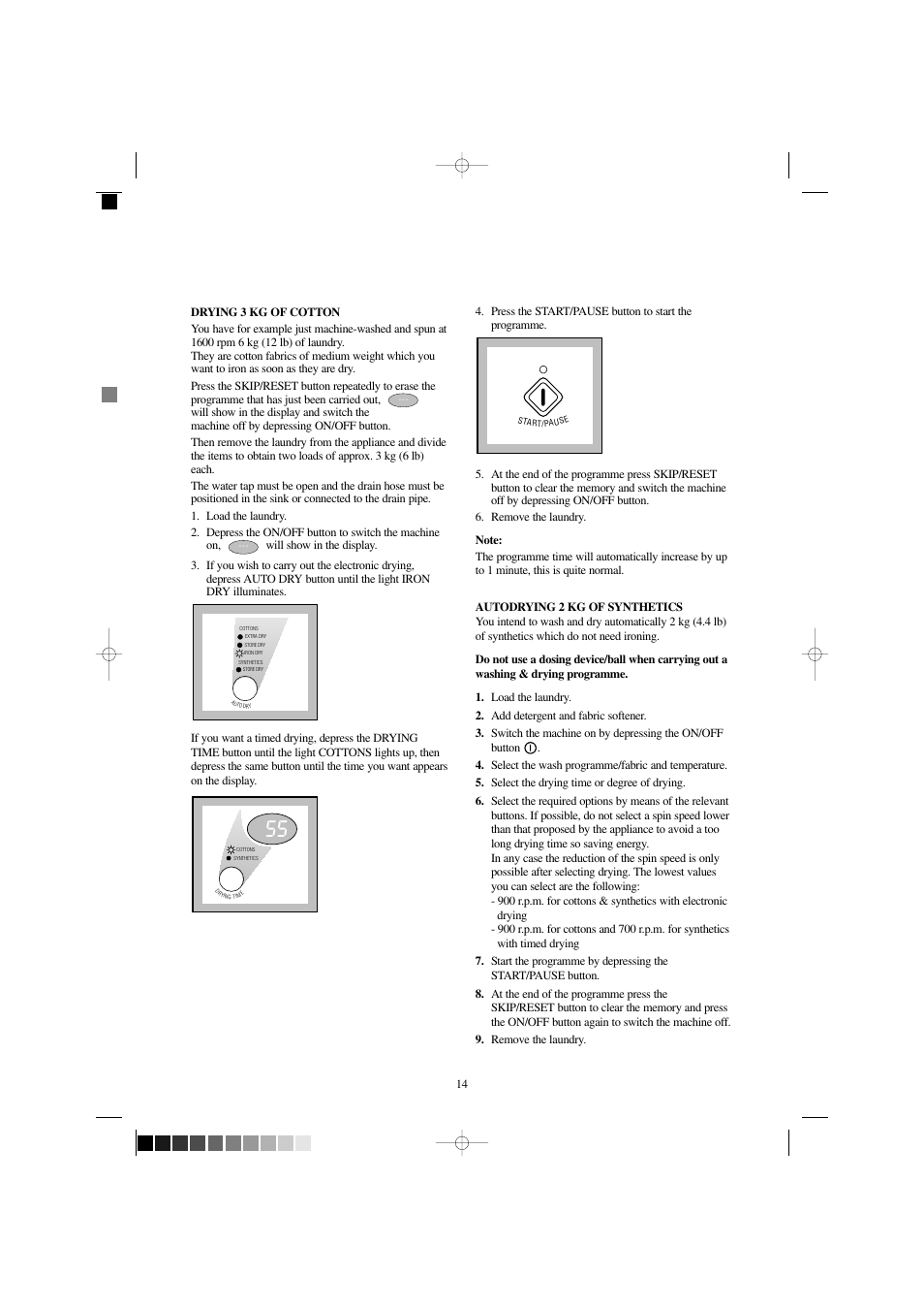 Zanussi WJD 1667 W User Manual | Page 14 / 30