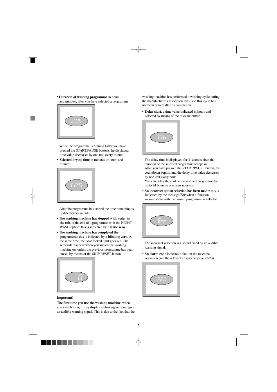 Zanussi WJD 1667 W User Manual | Page 8 / 30